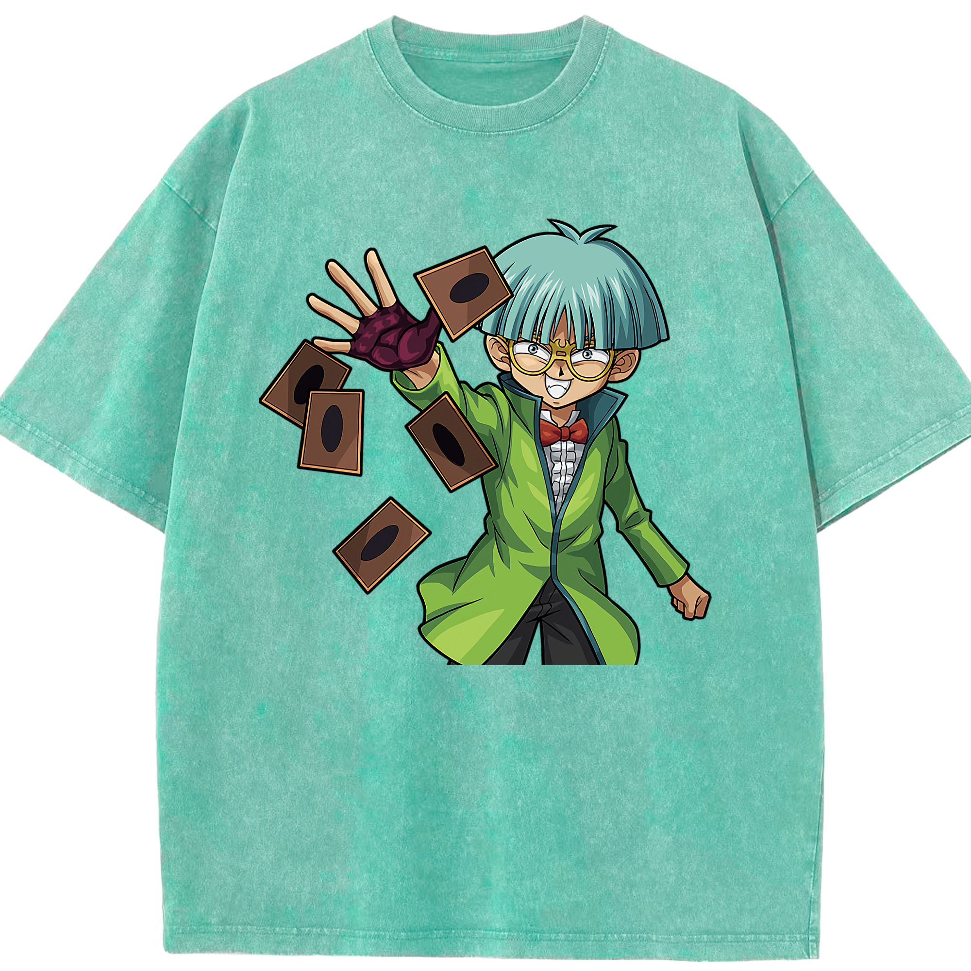（画像用） 遊☆戯☆王 Yu-Gi-Oh! 綿100% ヴィンテージ風 半袖Tシャツ（フロントプリント）